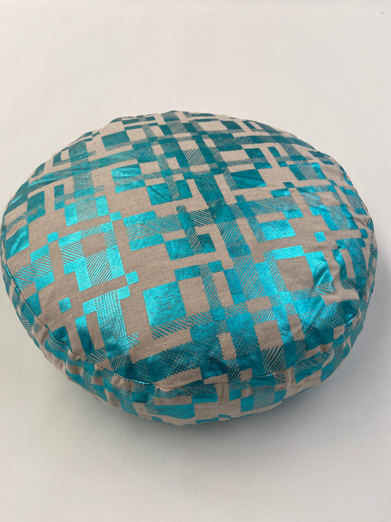 Sale - circle cushion - teal