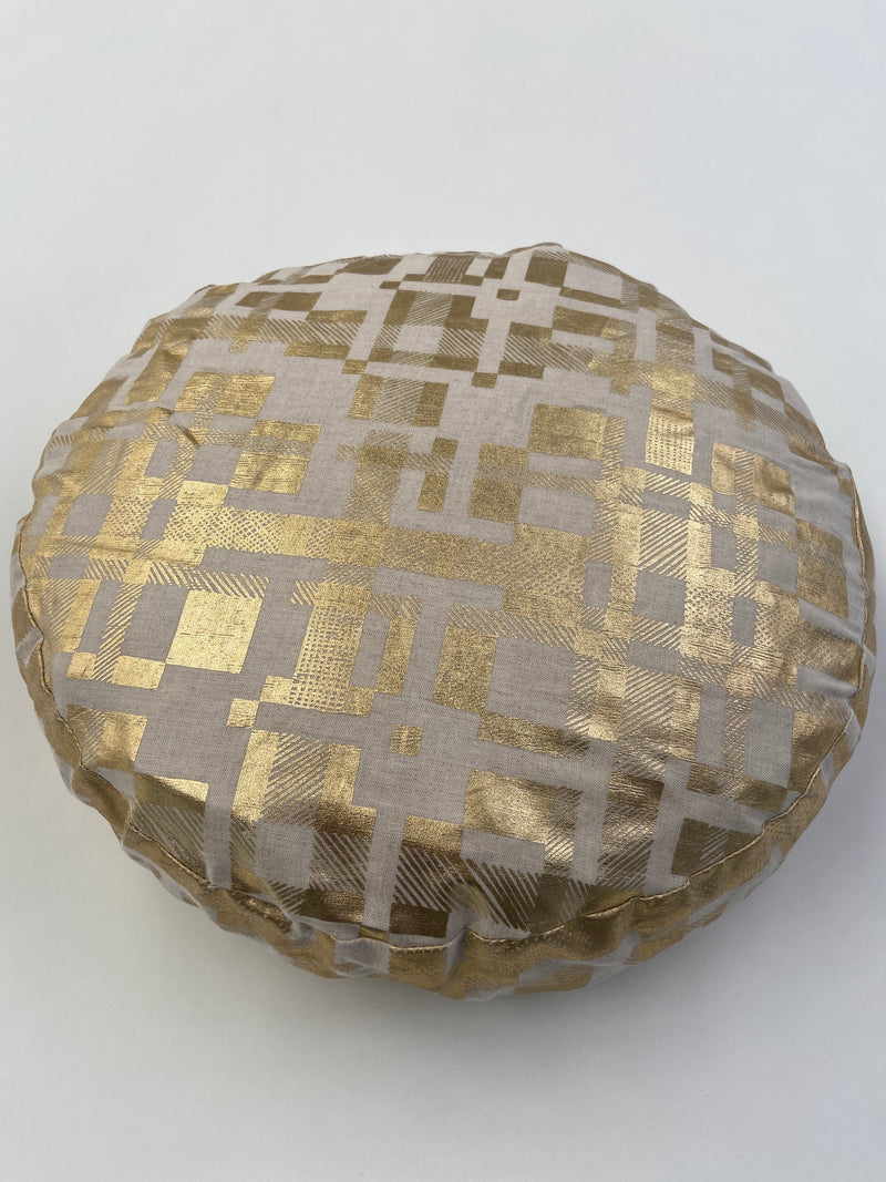 Sale - circle cushion - gold